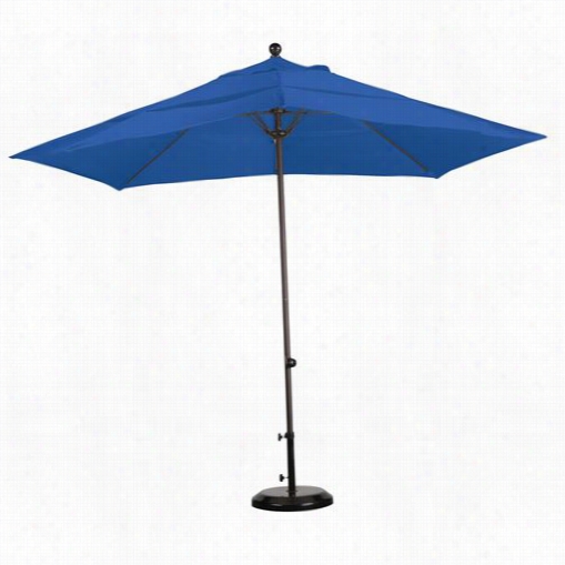 California Umbrella Ezf118 11' Fiberglass Easylift No Crank No Tilt Market Umbrella