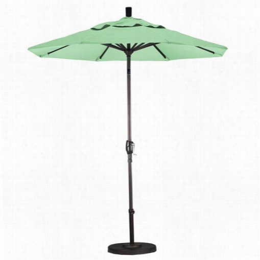 California Umbrella Gspt758 7.5' Alummium Push Tilt Market Umbrella