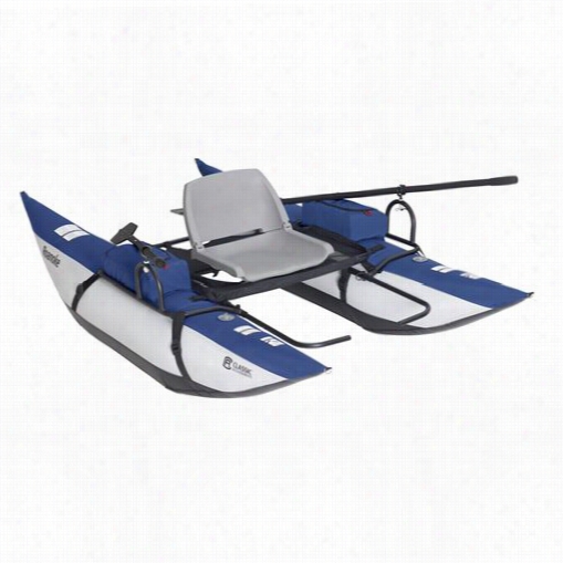 Classic Accsesories 32-08-010601-00 Calssic  8' Roanoke Pontoon Boat  In Blueberry/silver