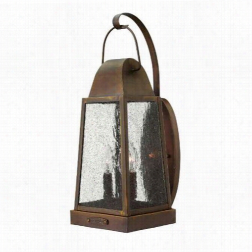 Hinkley Lighting 1775sn Sedgwick Large 3 Light Outdoor Wall Sconce In Sienna
