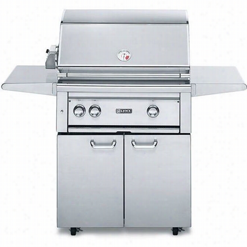 Lynx L30asfrng Professional 30"" Natural Gas Freestanding Grill With All Prosear2 Burner An  Drotisserie