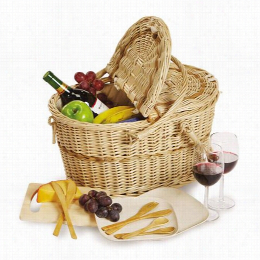 Picnic Plus Psb-285 Creston Eco Basket For 2 Person In Natural