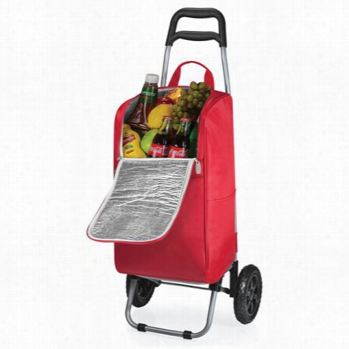 Picnic Time 545-000 Cart Cooler With Trolley