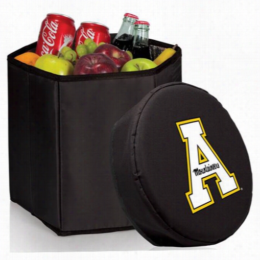 Picnic Time 596-00-179-794-0 Appalz Chian State Mountain Eers Digital Print Bongo Cooler And Seat In Blck