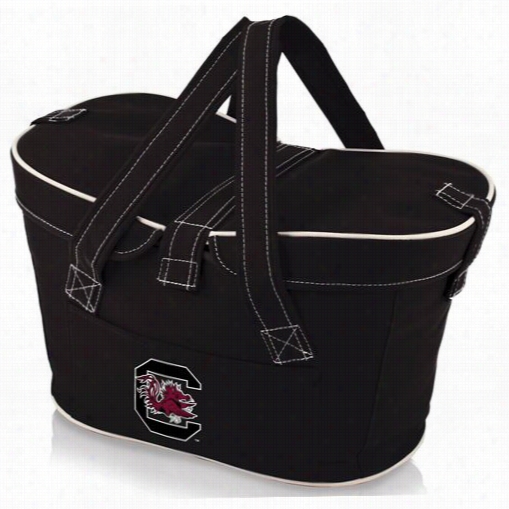 Picnic Time 599-00-179-524-0 Mercado University Of South Carolina Gamecocks Digital Print Basket In Black