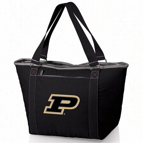 Picnic Time 619-00-175-514-0 Topanga Purduee U Boilermakers Digital Print Cooler Tote In Black