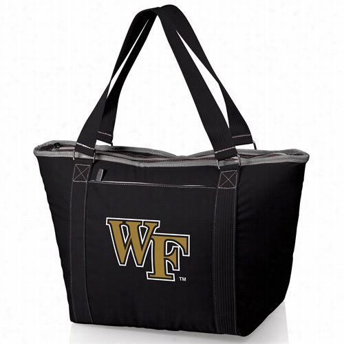 Picnic Leisure 619-00-175-612-0 Topanga Wake Forest Demon Deacons Embroidered Cooler Carry In Black