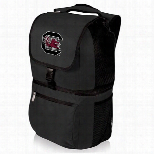 Picnic Time 634-00-175-524-0 Zuma Seminary Of Learning  Of South Carolina Gamecocks Digital Print Backpack In Black