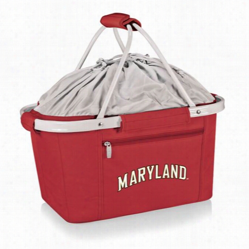 Picnic Time 645-00-1000-312-0 Metro Univer5ity Of Maryland Terrapins/terps Embroider Basket I N Rred
