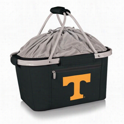 Picnic Time 635-00-175-554-0 Metro University O Ftennessee Volunteers Digital Print Basket In Black