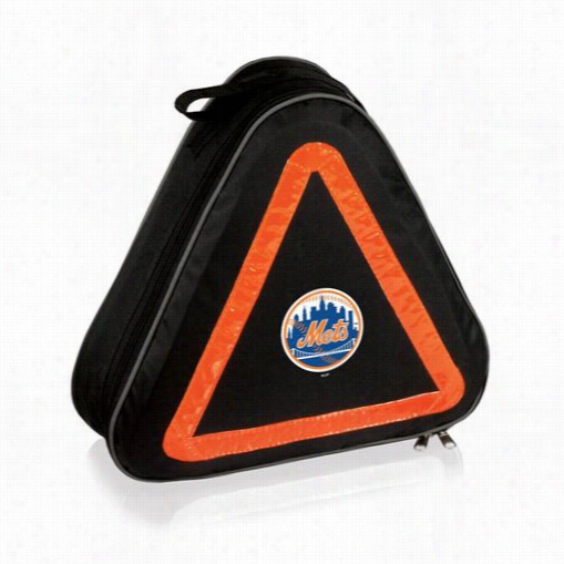 Picnic Time 699-00-179-184-3 Roadside Emergency Kit In Black With Ne Wyork Mets Digital Print