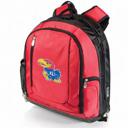 Picnic Time 730-00 Pt Navigator Kansas Jayhawks Digital Print Cooler Backpack