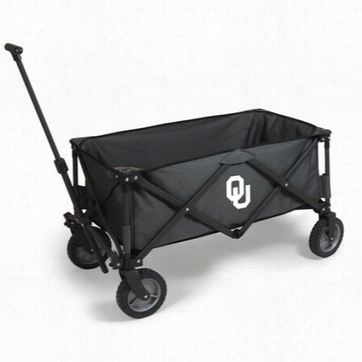 Picnic Time 739-00-679-454-0 Adventure Univ Ersity Of Oklahoma Sooners Digital Print Wagon In Dark Grey/bllack