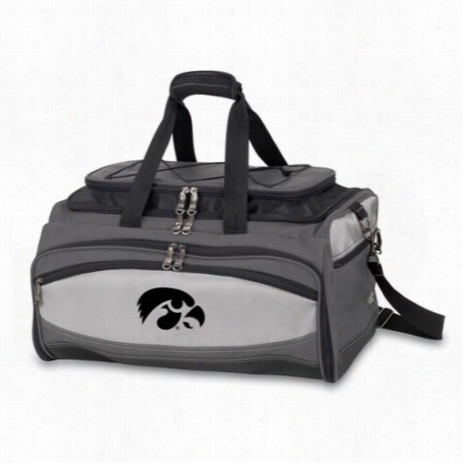 Picic Time 750-00-175-224-0 Buccaneeruniversity Of Iowa Hawkeyes Digital Print Cooler And Barbecue Set In Black