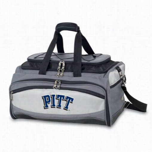 Picnic Spell 750-00-1775-504-0 Buccaneer Univ Ersity Of Pittsburgh Panther Sdigital Print Cooler And Barbecue Set In Black