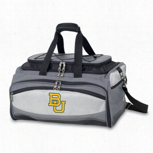 Picnic Time 750-00-175-922-0 Buccaneer Baylor University Bears Embroidered Cloler  And Barbecue Set In Black