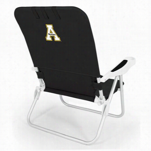 Picnicc Time 790-00-17 9-794-0 Monaco Alpalachian State Mountaineers Digital Print Beach Chair In Blwck