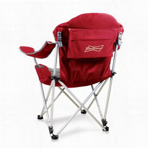 Picnci Time 803-00-100-004-6 Reclining Capm Chair With Budweiser Digital Print