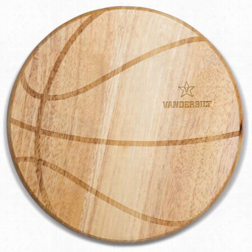 Picn Ic Time 840-00-505-583-0 Vanderbilt University Commodofes Engraving Free Throw Cutting Board In Natural Wood