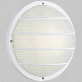 Progress Lighting P5703-30polycarbonate Mount I Ncandescent 1 - Light Wall Or Ceiling Fixture In White