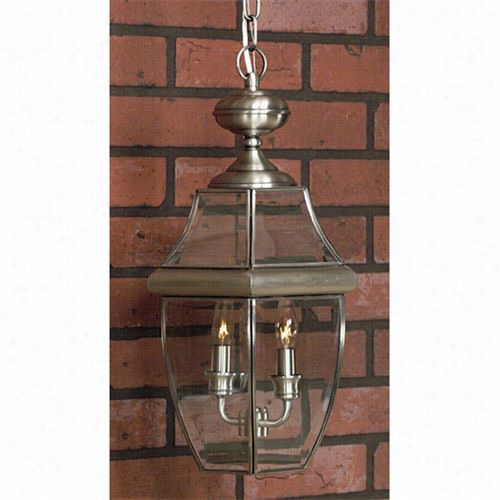 Quoizel Ny1178p Newbury 2 Light Outdoor Pendant In Pewter