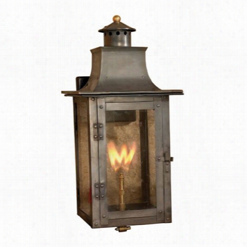 Elk Lighting 7913-wp Maryville 1 Light 20"" Tall  Outdoor Wall Mounted Gas Lantern In Washed Pewter