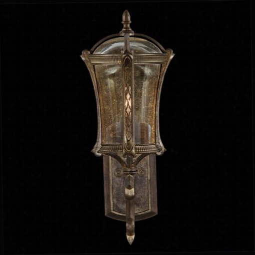 Fine Art Lamps 572281 Gramercy Park 1 Light Outdoor Wall Mount In Age Ancient Rarity  Gold