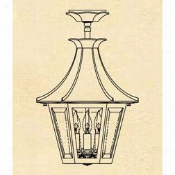 Hanover Lantern B19421 Medium Westminster Le 25w Pee Socket 3 Light Exterior Flush Mount