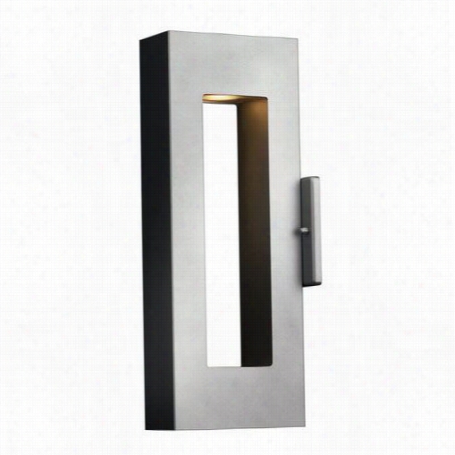 Hinkley Lighting 1640tt-led Atlantis Small 2 Light Outdoor Wall Sconce In Titanium