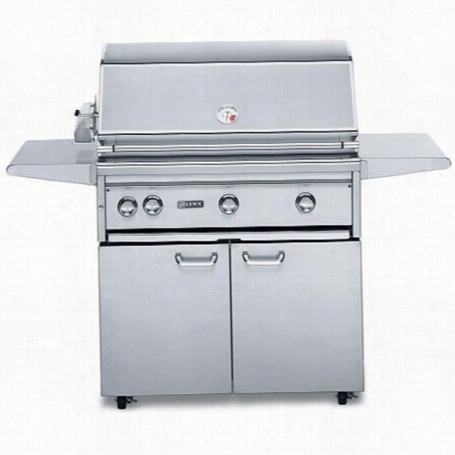 Lynx L42psfr2ng Profesional 42" ;" Natural Gas Freestanding Grill With Prosear Bu Rner And Rotisserie