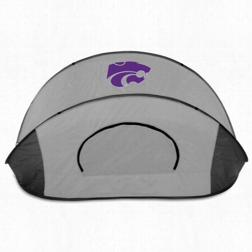 Picnix Time 113-0-105-254-0 Manta Kansas Pomp Wildcats Digital Prrint Shelter In Grey/black