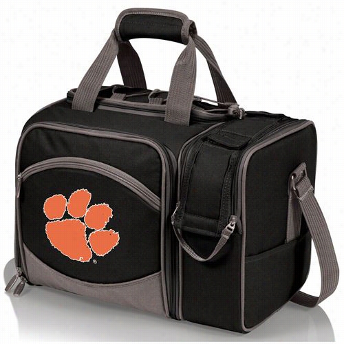 Picnic Time 508-23-175-104-0 Malibu Clemson University Tigersdigital Print Tote In Black