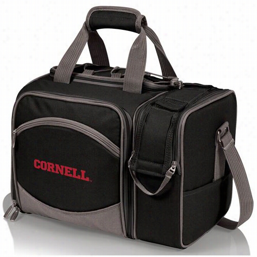 Picnic Time 508-23-175-682-0 Malbu Cornell University Bears/bigred Embroidery Tote In Black