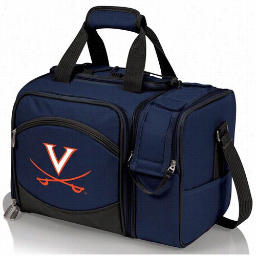 Picnic Time 508-23-915-592-0 Malibu University Of Virginia Cavaliers Embroidered Tote In Navy