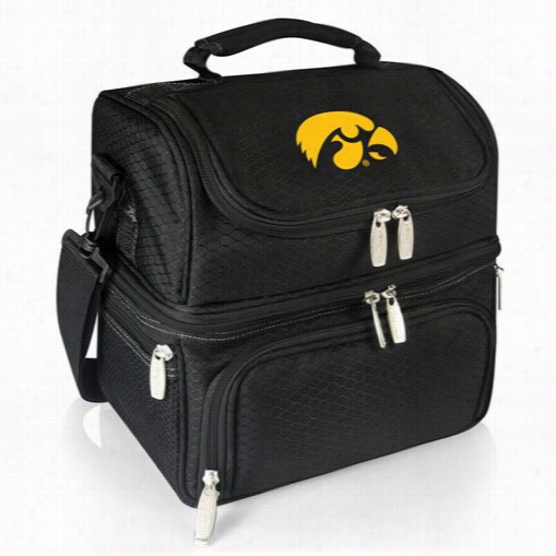 Picnic Time 512-80-175-224-0 Pranzo University Of Iowa Digital Print Individual Cooler In Blck