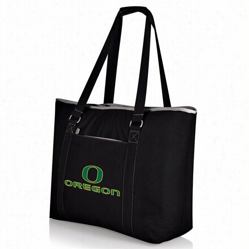 Picnic Time 589-00-175-474-0 Tahoe U Of Oregon Ducks Digital Print Beach Bag In Black