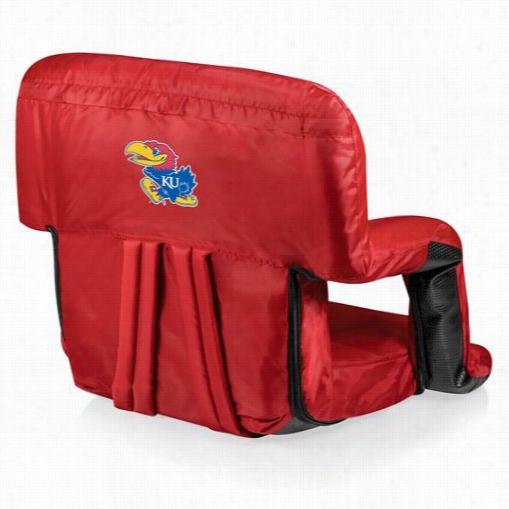 Picnic Time 618-00-100-24 4-0 Ventura University Of Kansas Jayhawks Digtal Print Seat In Red