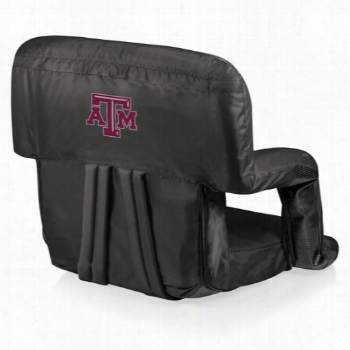 Picnic Time 618-00-179-54-0 Ventura Texas A And M Aggies Digital Print Seat In Blakc