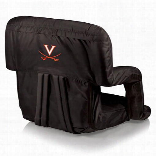 Picnic Time 618-00-179-594-0 Ventyra University Of Virginia Cavaliers Digital Print Seat In Black