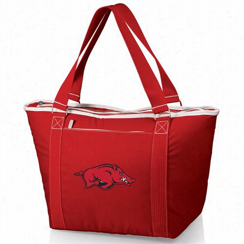 Picnic Time 691-00-100-032-0 Topanga U Of Arkansas Razorbacks Embroidered Cooler Totee In Red