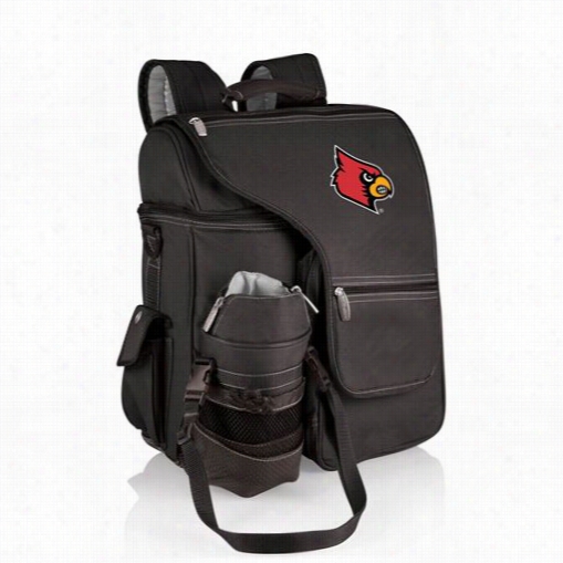 Picnic Time 641-00-175-304-0 Turismo University Of Lousville Cardinal S Dgiital Print Backpack In Black