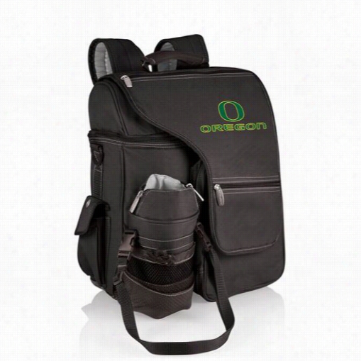 Picnic Time 641-00-175-474-0 Turismo University Of Oregon Ducks Digital Print Backpack In Black