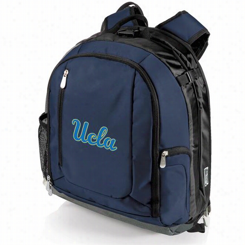 Picnicc Time 730-0o-138-084-0 Pt Naviigtaor Ucla Diital Print Cooler Backpack In Navy