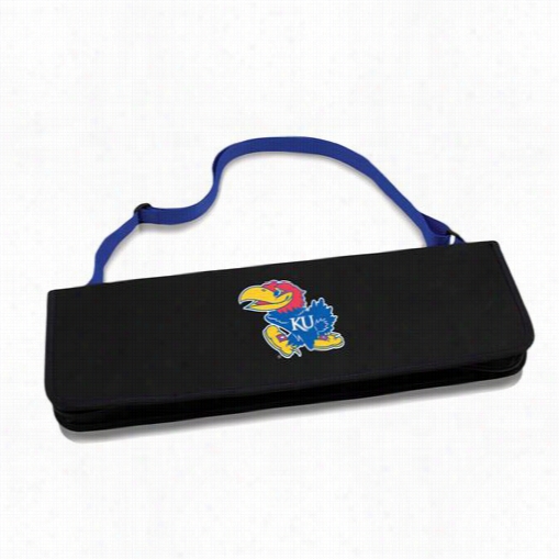 Picnc Time 747-03-137-244-0 Metro Uni Versity Of Kansas Jayhawks Digital Print Bbq Tote In  Azure