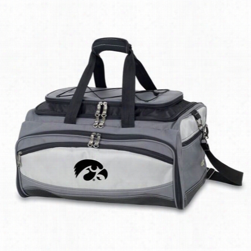 Picnic Time 750-00-175-222-0 Buccaneer University Of Iowa Hawkeyes Embroidered Cooler And  Barbecue Stud In Black