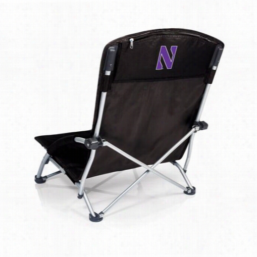 Picn Ic Time 792-09-175-434-0 Tranquility Chair In Black With Northwestern University Wildcats Dig1tal Print