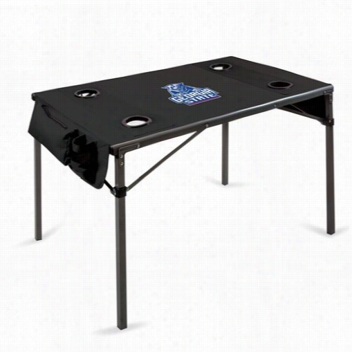 Picnic Time 799-0 0-179-064-1 Travel Geor Gia State University Panthers Digital Print Table In Black