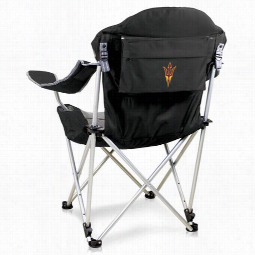 Piccnic Life 803-00-175-024-0 Arizona State University Digital Print Reclining Camp Chair In Black