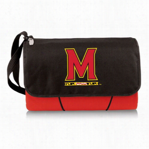 Picnic Time 820--00 Un Iversity Of Maryland Terra Pins/terps Ddigital Print Blankte Tote