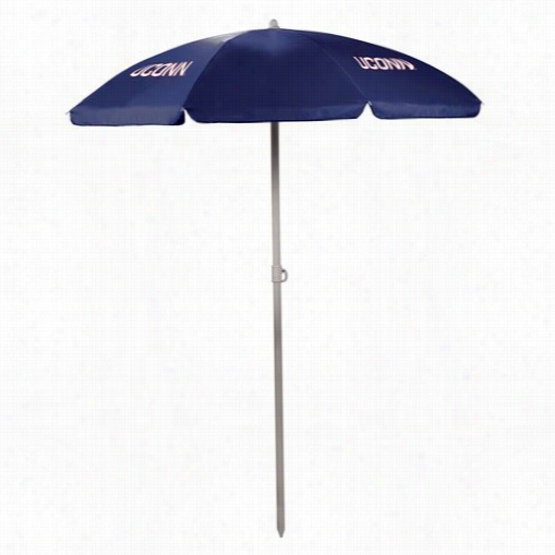 Picnic Time 822-00-138-144-0 Uniiversity Of Connecticut Huskies Digital Print Umbrella In Navy